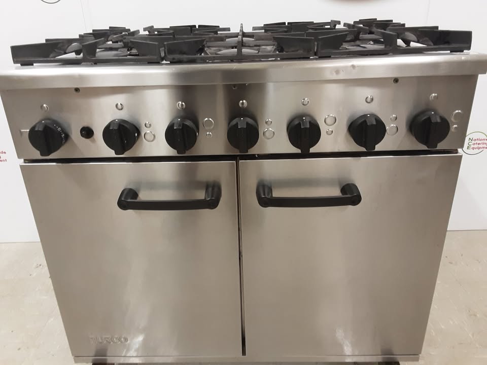 Burco Six Burner Stove & Oven, Natural Gas, Model- BCO Titan 90NG (NCE5536)