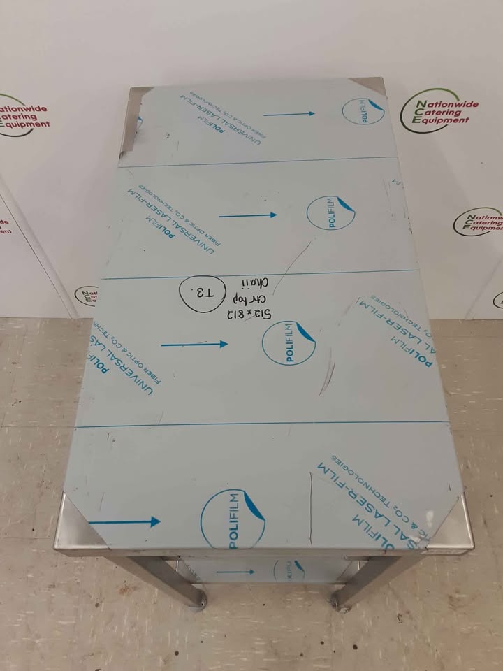 New/Un-Used Stainless Steel Table With Two Lower Shelves 40x70cm (NCE5557)