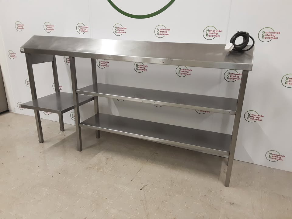 Stainless Steel Three Tier Heated Gantry (Top Tier Heated), 186cm, 13amp (NCE5506)