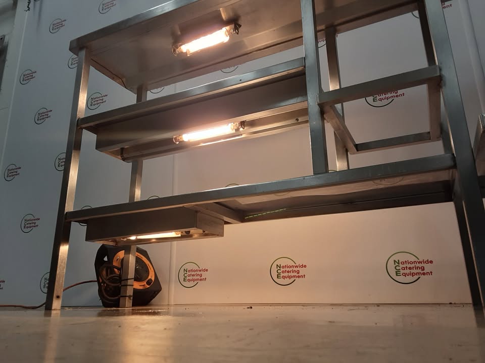 Stainless Steel Three Tier Heated Gantry, 160cm, 13amp (NCE5507)