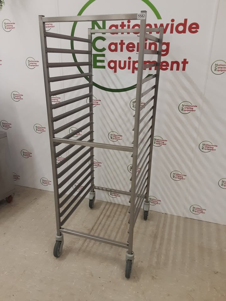 Stainless Steel Double Width Storage/Cooling Trolley (NCE5582)