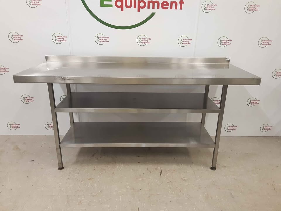 Stainless Steel Table With Two Lower Shelves (NCE5601)