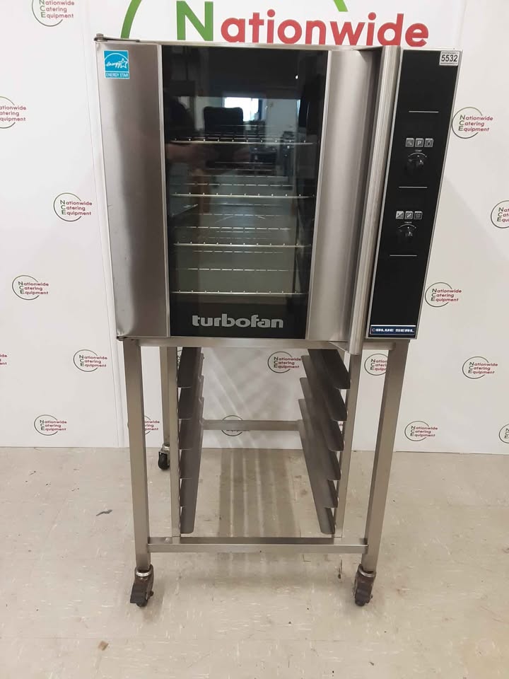 Blueseal Turbofan Electric Convection Oven On Stand / Trolley, Model- E32D4 (NCE5532)