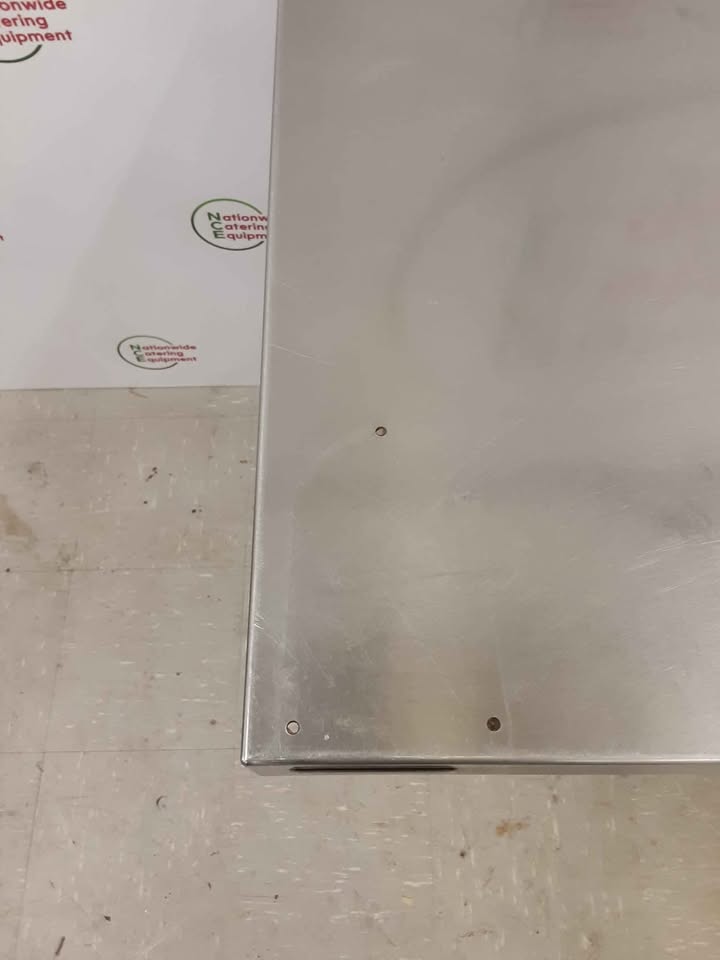 Stainless Steel Table With Two Lower Shelves 120x65cm (NCE5602)