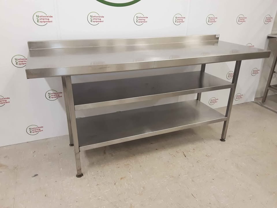 Stainless Steel Table With Two Lower Shelves (NCE5601)
