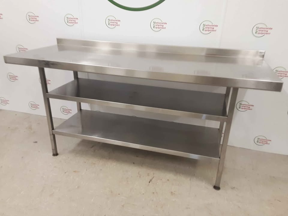 Stainless Steel Table With Two Lower Shelves (NCE5601)