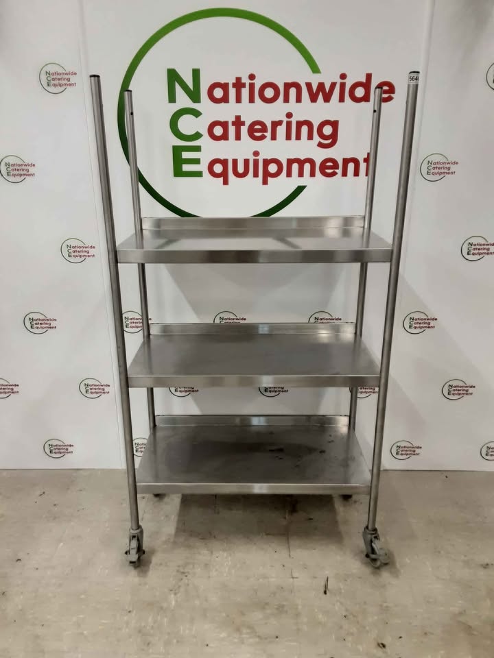 Stainless Steel Three Tier Shelving Unit 90x45cm (NCE5646)