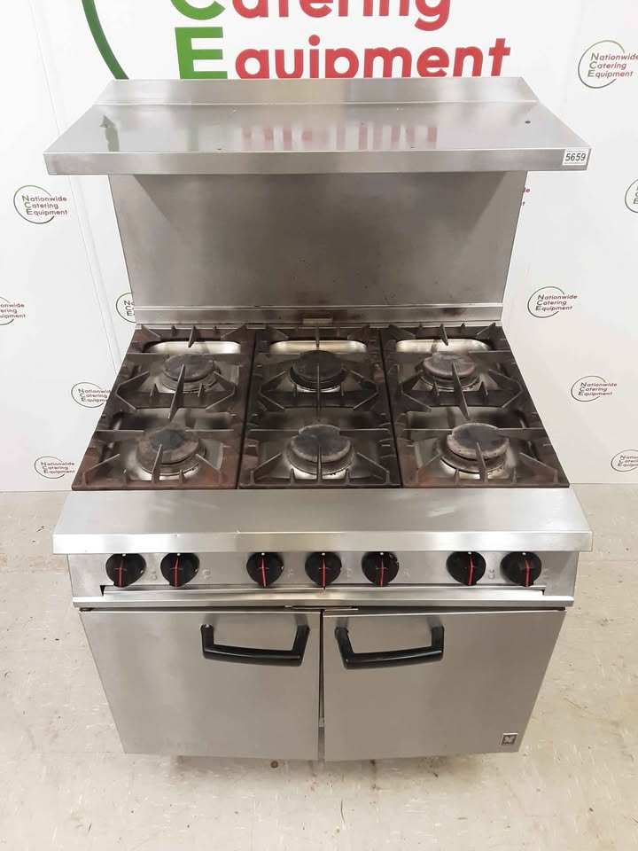 Falcon Dominator Six Burner Stove and Oven with Pan Shelf (NCE5659)