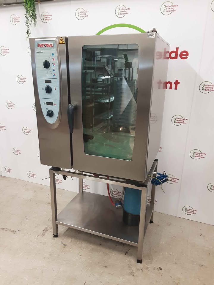 Rational Combimaster Ten Grid Natural Gas Combi Oven On Stand (NCE5705)