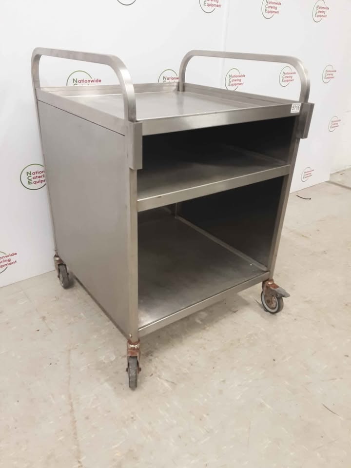 Clearance Stainless Steel Table/Trolley 61x64cm (NCE5716)