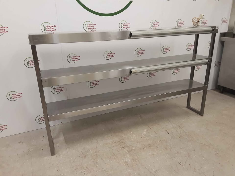 Stainless Steel Three Tier (Top Two Tiers Heated) Tabletop Gantry, 180cm, 13amp (NCE5769)