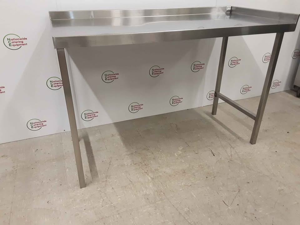 Stainless Steel Table With Appliance Space Beneath 140x65cm (NCE5770)