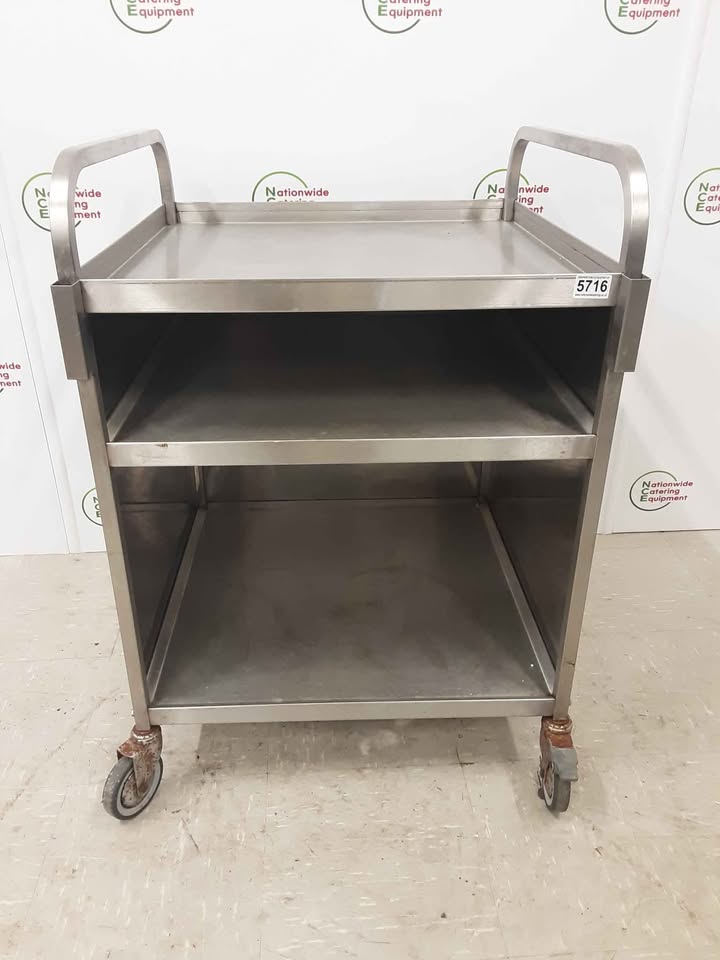 Clearance Stainless Steel Table/Trolley 61x64cm (NCE5716)