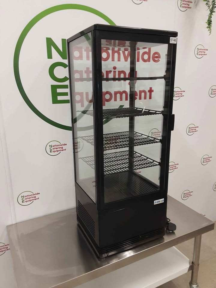 Adexa Tabletop Upright Display Fridge, Model- RT-98B (NCE5746)