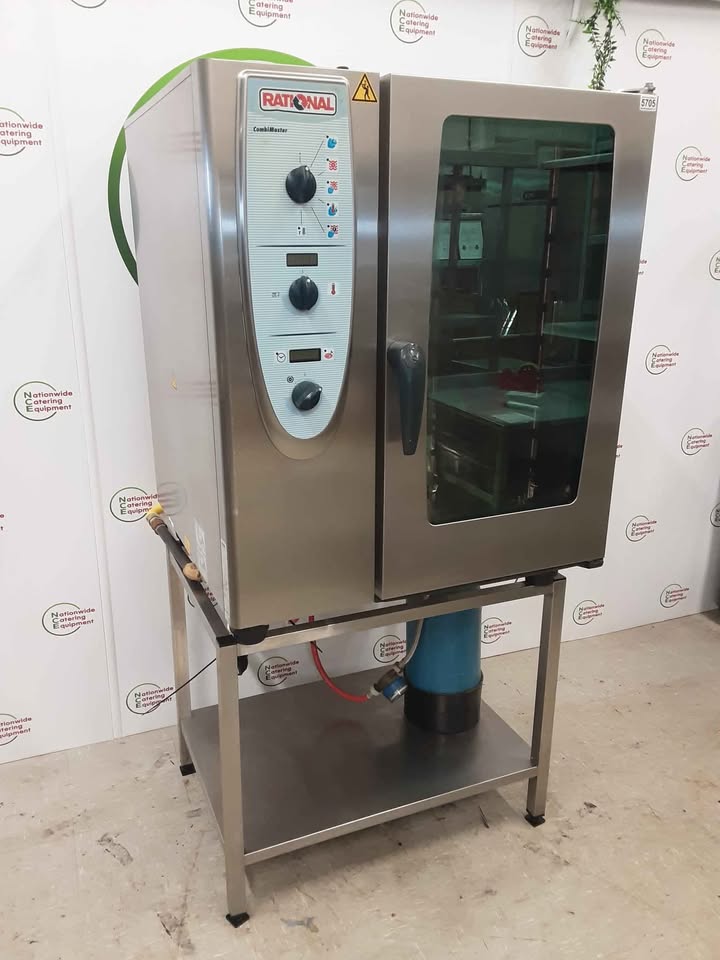 Rational Combimaster Ten Grid Natural Gas Combi Oven On Stand (NCE5705)