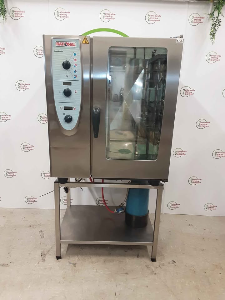 Rational Combimaster Ten Grid Natural Gas Combi Oven On Stand (NCE5705)