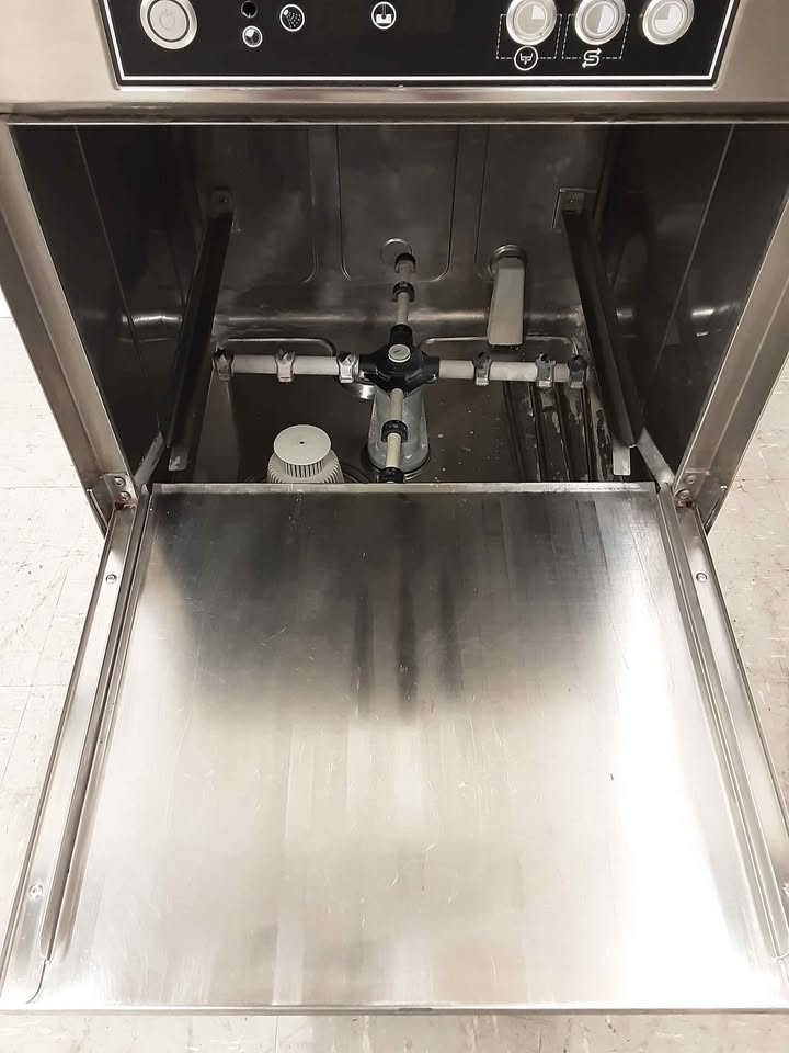 Asber Techline Undercounter Glasswasher, With Drain Pump, Chemical Pumps & Softener- Model- GT400-b-DD-SOFT(NCE5755)