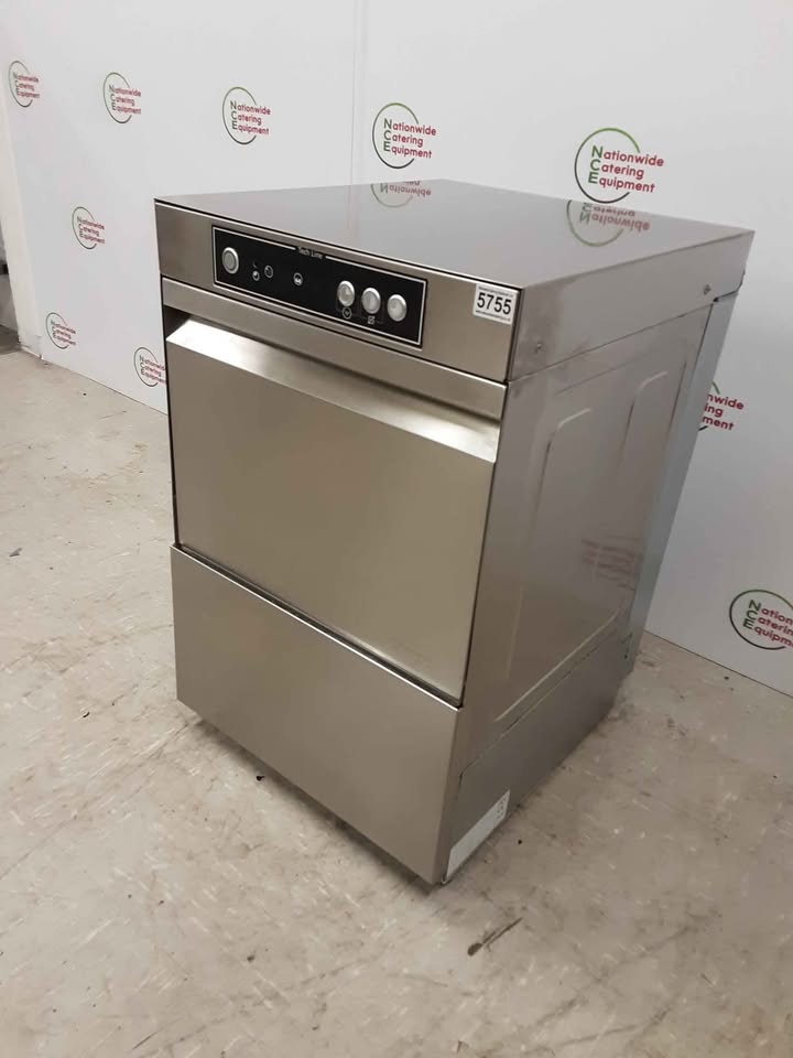 Asber Techline Undercounter Glasswasher, With Drain Pump, Chemical Pumps & Softener- Model- GT400-b-DD-SOFT(NCE5755)