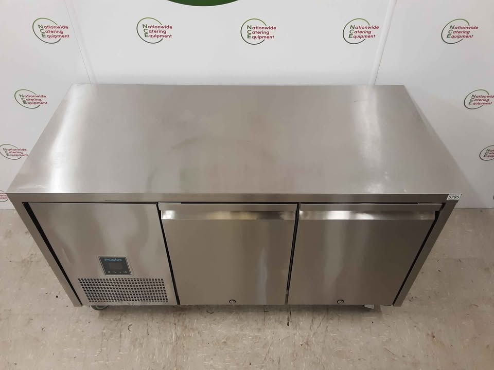 Polar Two Door Flat Counter Freezer (NCE5785)