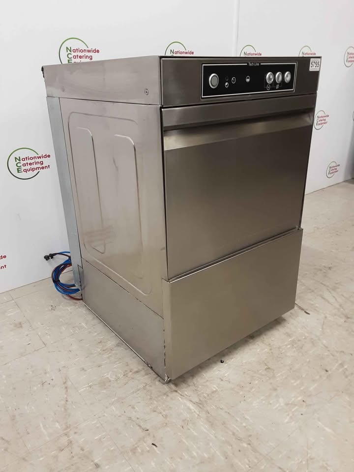 Asber Techline Undercounter Glasswasher, With Drain Pump, Chemical Pumps & Softener- Model- GT400-b-DD-SOFT(NCE5755)