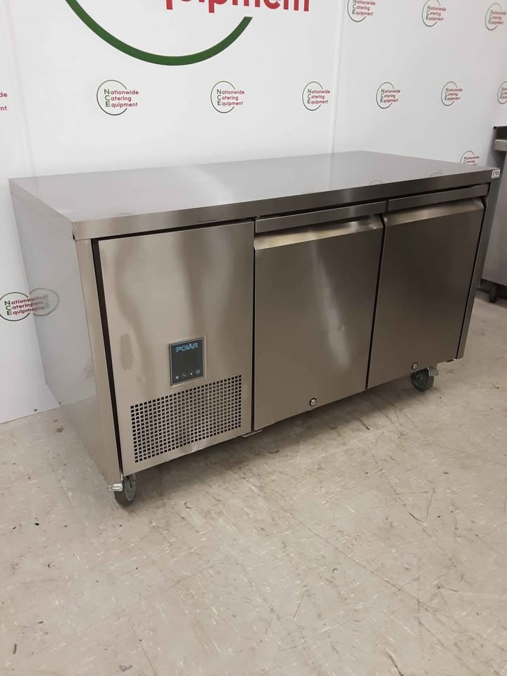 Polar Two Door Flat Counter Freezer (NCE5785)
