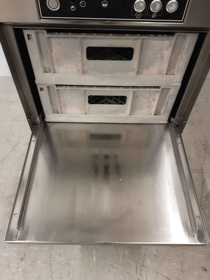 Asber Techline Undercounter Glasswasher, With Drain Pump, Chemical Pumps & Softener- Model- GT400-b-DD-SOFT(NCE5755)