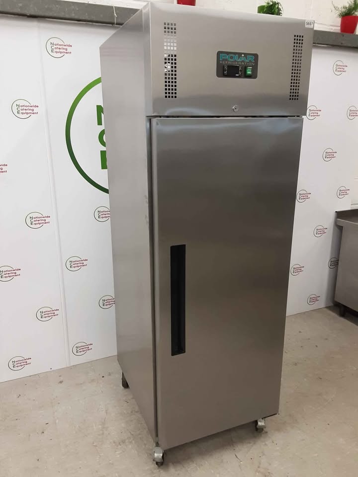 Stainless Steel Polar Upright Fridge, Model- G592 (NCE5697)