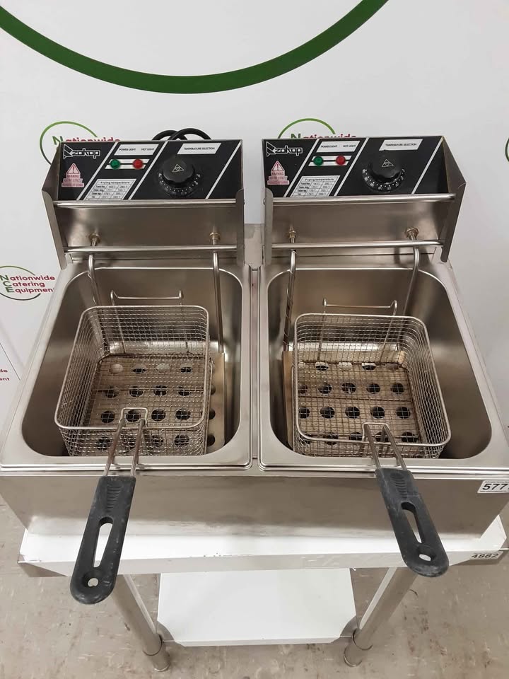 Zokop Twin Tabletop Fryer, Model- EH82 (NCE5777)