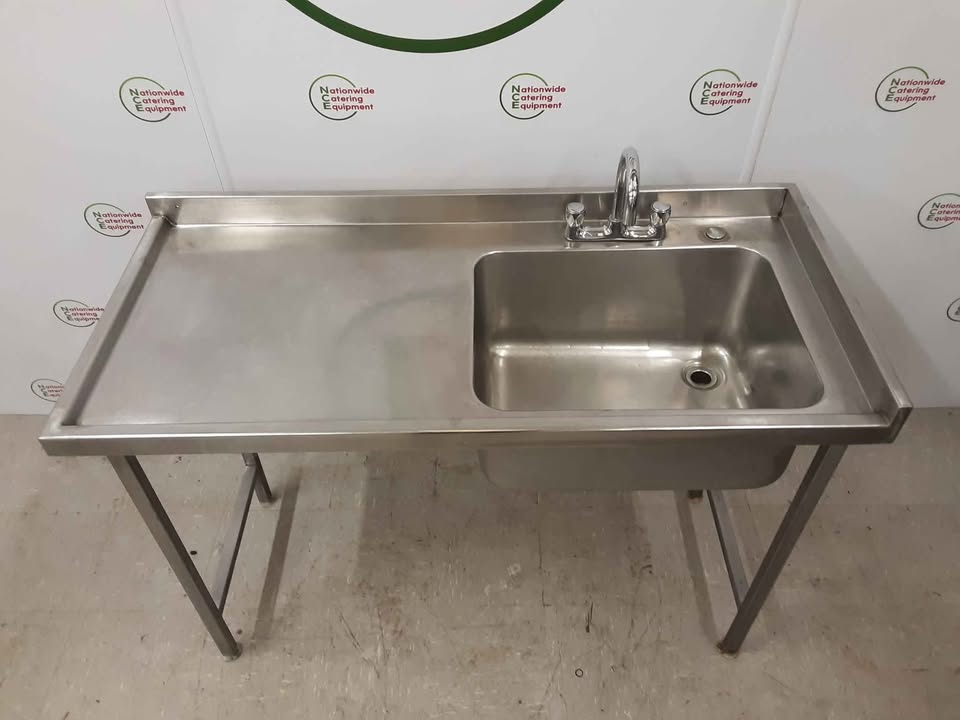 Stainless Steel Single Sink With Appliance Space 140x65cm (NCE5820)