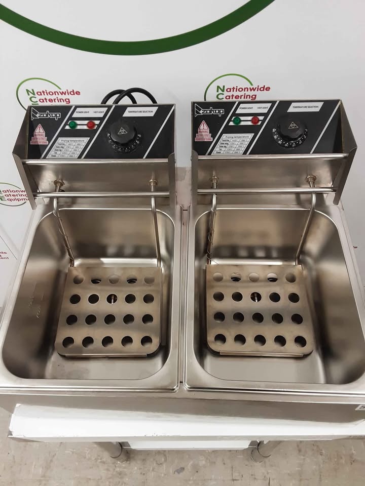 Zokop Twin Tabletop Fryer, Model- EH82 (NCE5777)