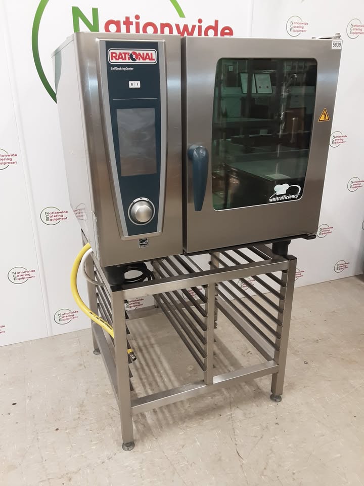 Rational SCC Six Grid Natural Gas Combi Oven On Stand, Model- SCCWE61G (NCE5839)