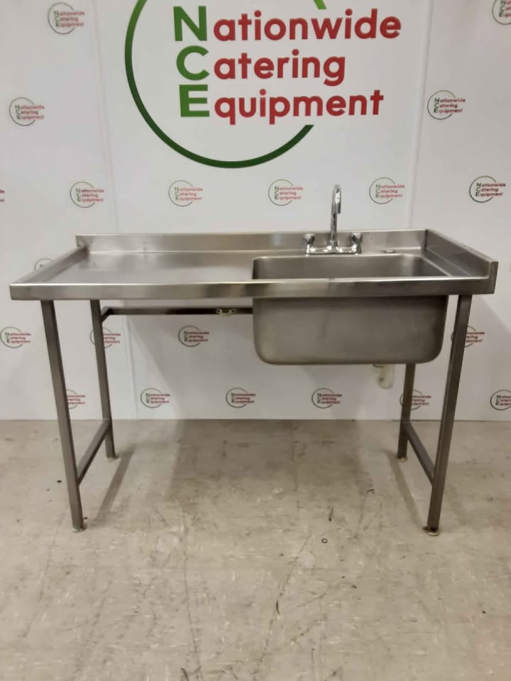 Stainless Steel Single Sink With Appliance Space 140x65cm (NCE5820)