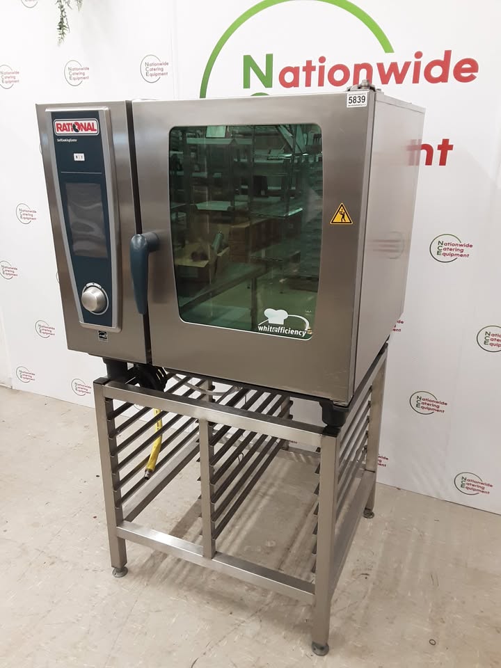 Rational SCC Six Grid Natural Gas Combi Oven On Stand, Model- SCCWE61G (NCE5839)