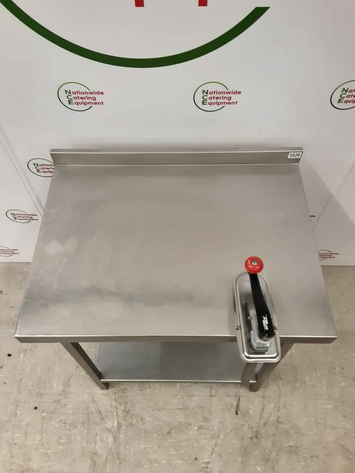 Stainless Steel Table With Bonzer Can Opener Attached 80x59cm (NCE5826)