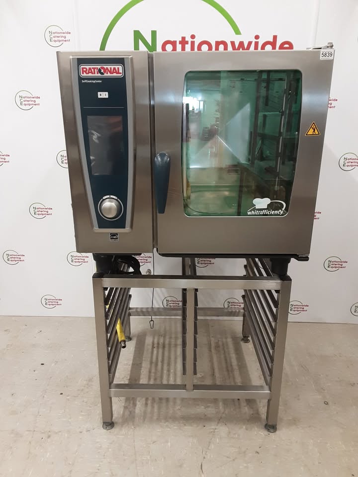 Rational SCC Six Grid Natural Gas Combi Oven On Stand, Model- SCCWE61G (NCE5839)