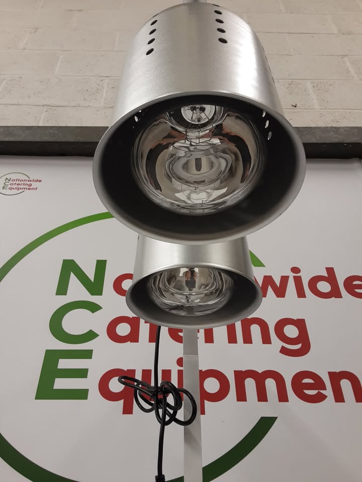Genesis Catering Equipment Double Lamp Table-Top Food Warmer, 13amp (NCE5613)