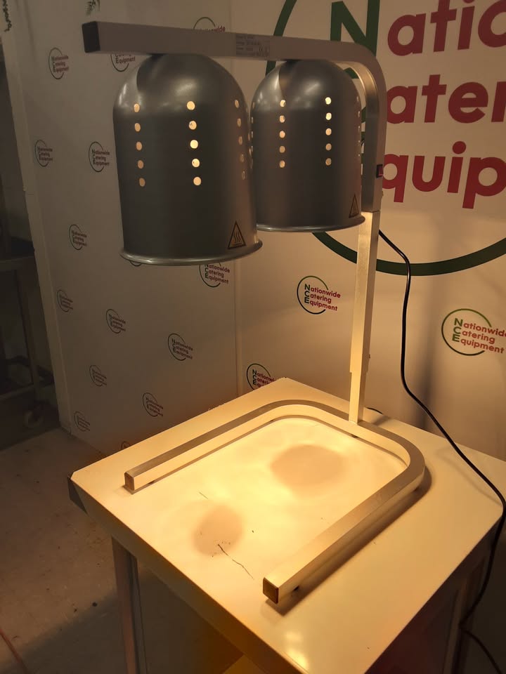 Genesis Catering Equipment Double Lamp Table-Top Food Warmer, 13amp (NCE5613)