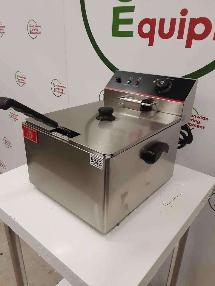 KRD Catering Single Electric Tank Electric Fryer, 13amp, Model- HEF-11L (NCE5843)