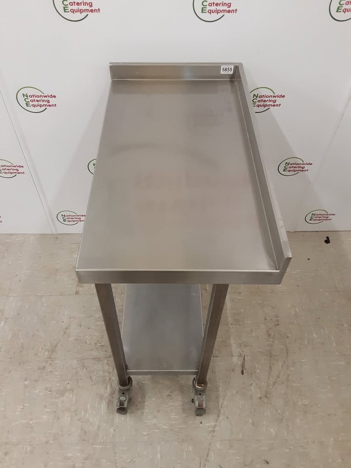 Stainless Steel Filler Table On Wheels 42x77cm (NCE5855)