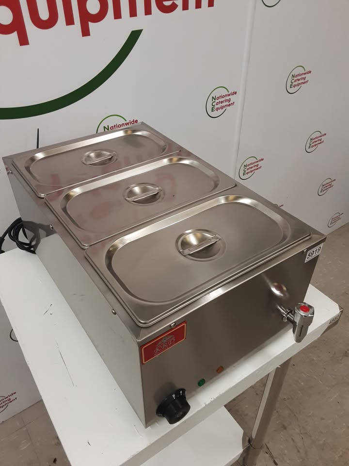 KRD Three Pot Tabletop Wet Bain Marie (NCE5919)