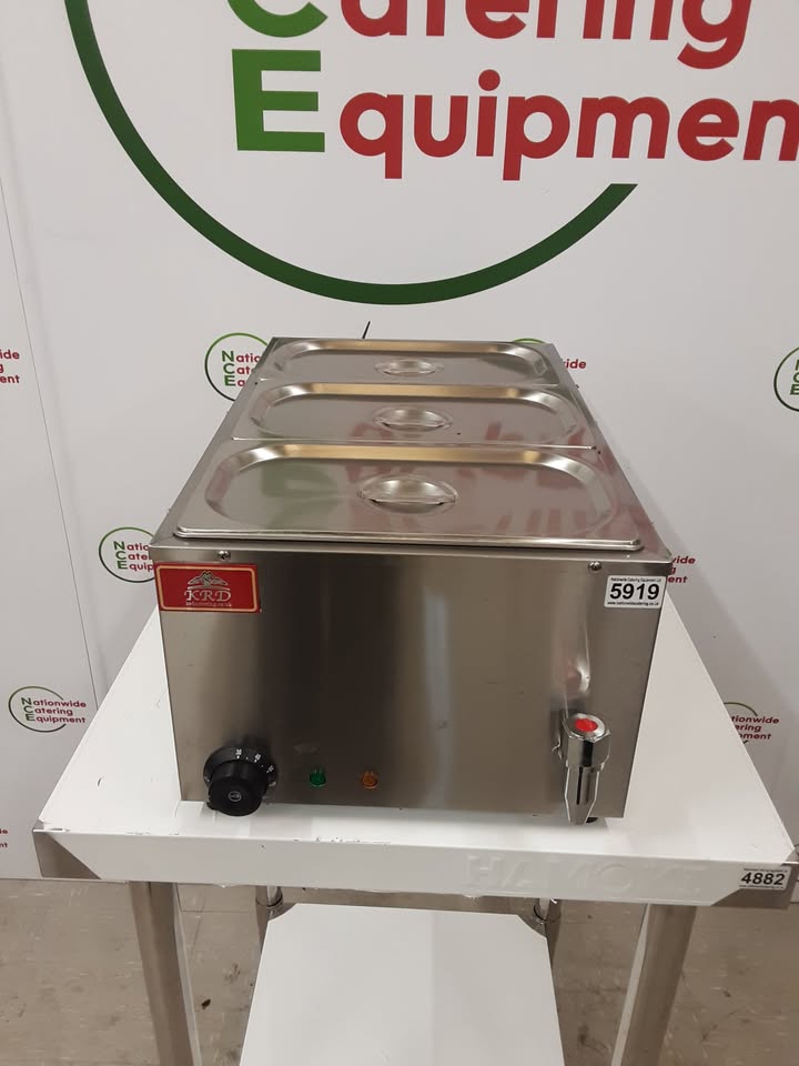 KRD Three Pot Tabletop Wet Bain Marie (NCE5919)