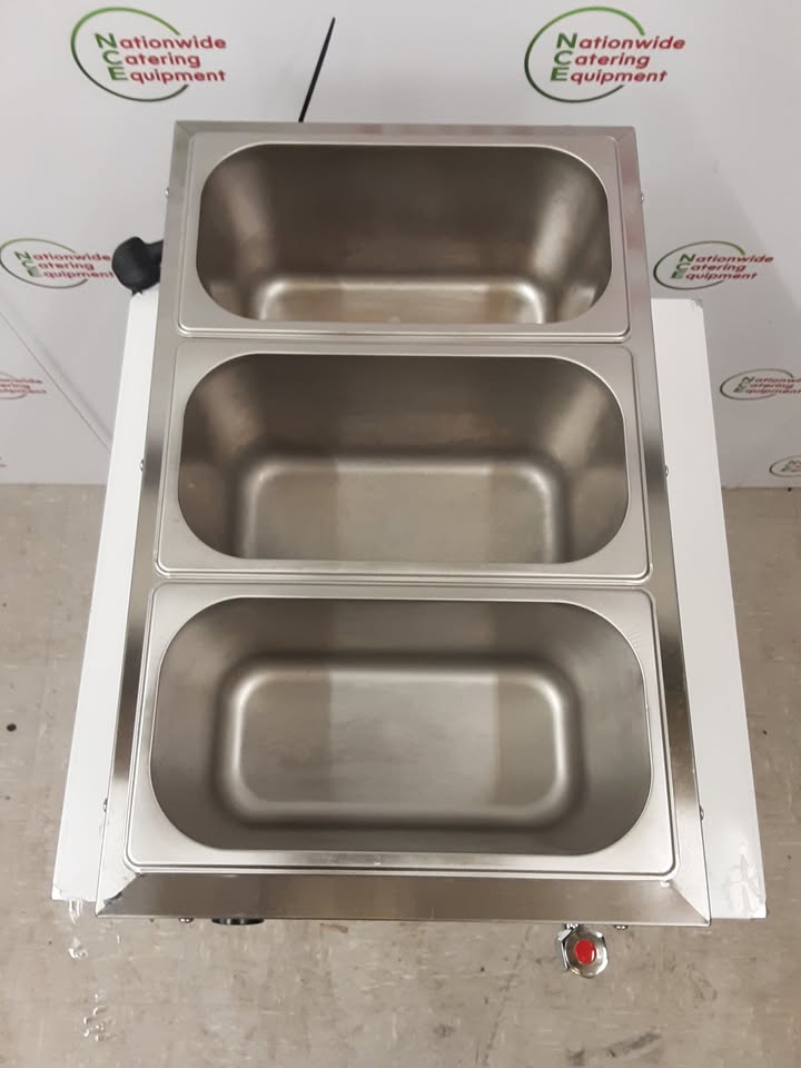 KRD Three Pot Tabletop Wet Bain Marie (NCE5919)