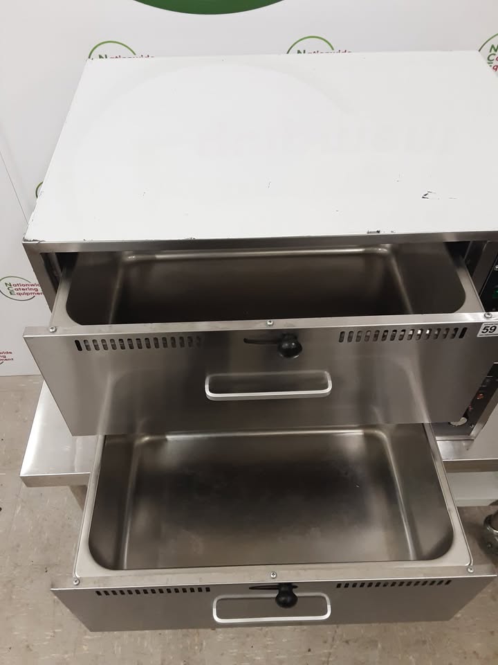 Adexa Two Heated Drawer Food Warmer. Model- HW-82 (NCE5917)