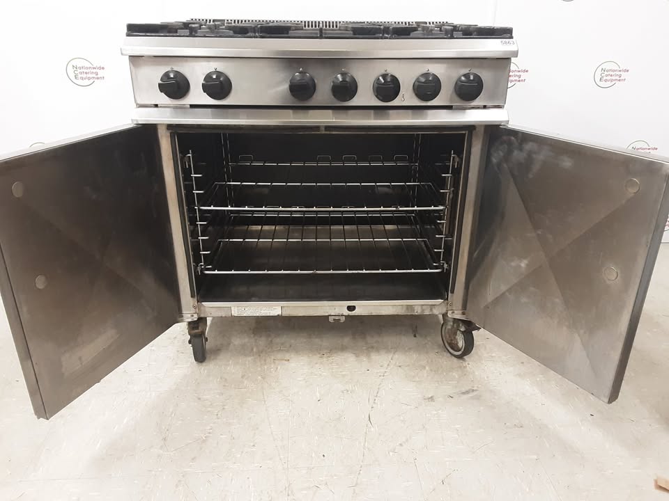 Moorwood Vulcan Six Burner Stove & Oven, Natural Gas (NCE5863)