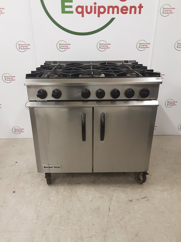 Moorwood Vulcan Six Burner Stove & Oven, Natural Gas (NCE5863)