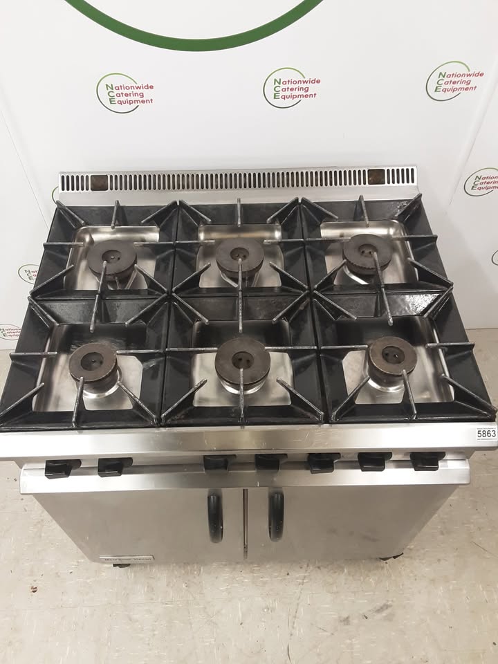 Moorwood Vulcan Six Burner Stove & Oven, Natural Gas (NCE5863)
