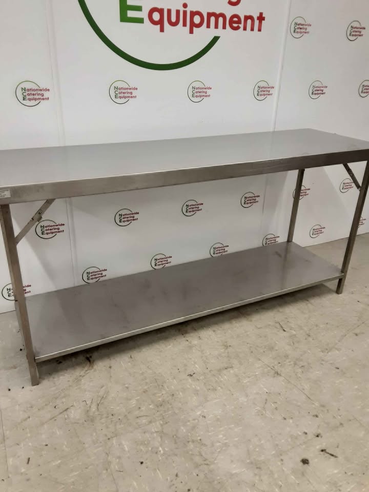 Folding/Collapsible Stainless Steel Table 180x55cm (NCE6264)