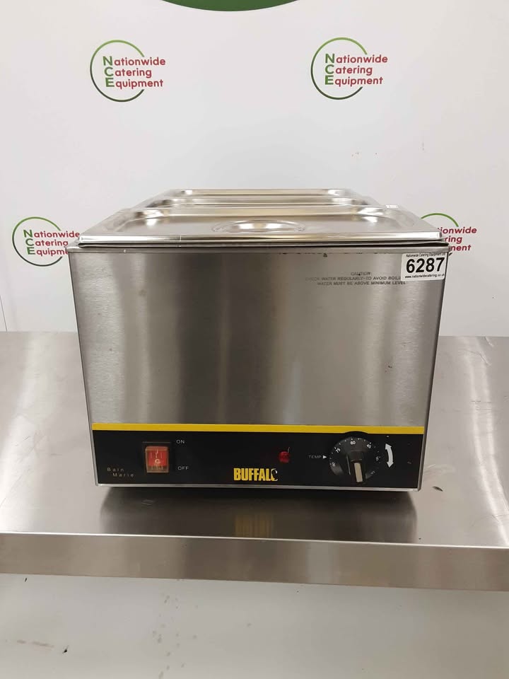 Buffalo Tabletop Three Pot Wet Bain Marie, Model- S007 (NCE6287)