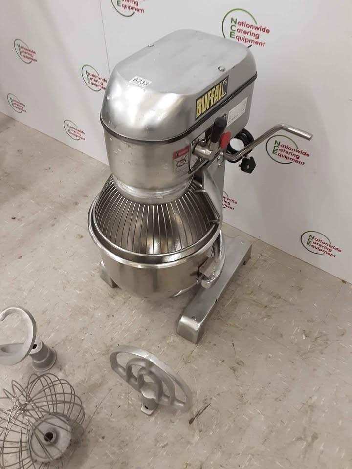 Buffalo 20L Planetary Mixer, With Beater, Hook & Whisk (NCE6233)