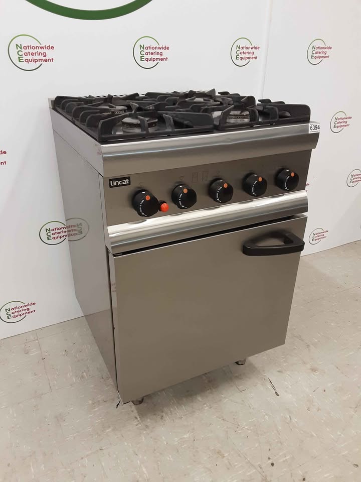 Lincat Silverlink Four Burner Stove & Oven, Natural Gas, Model- SLR6/N (NCE6394)